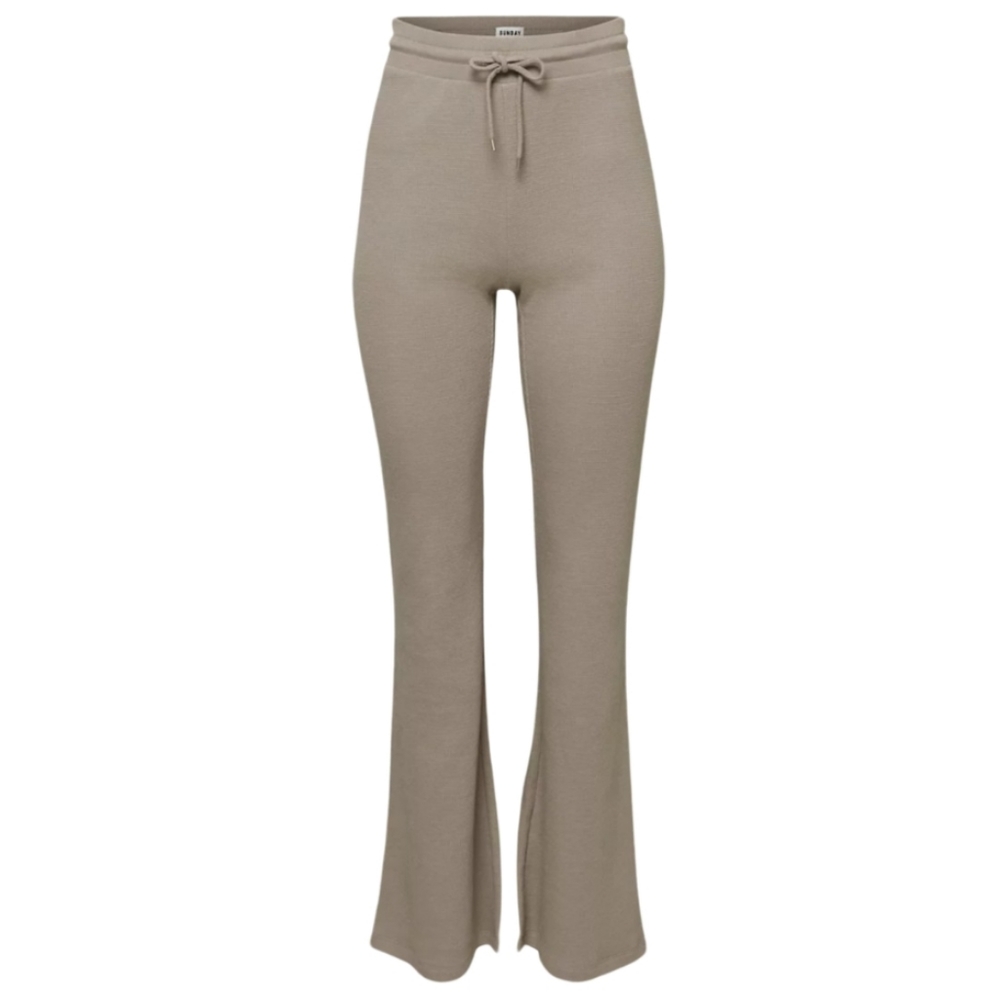 Aritzia Sunday Best Baby Waffle Kick Flare Pant In Turner Taupe - Picture 14 of 15